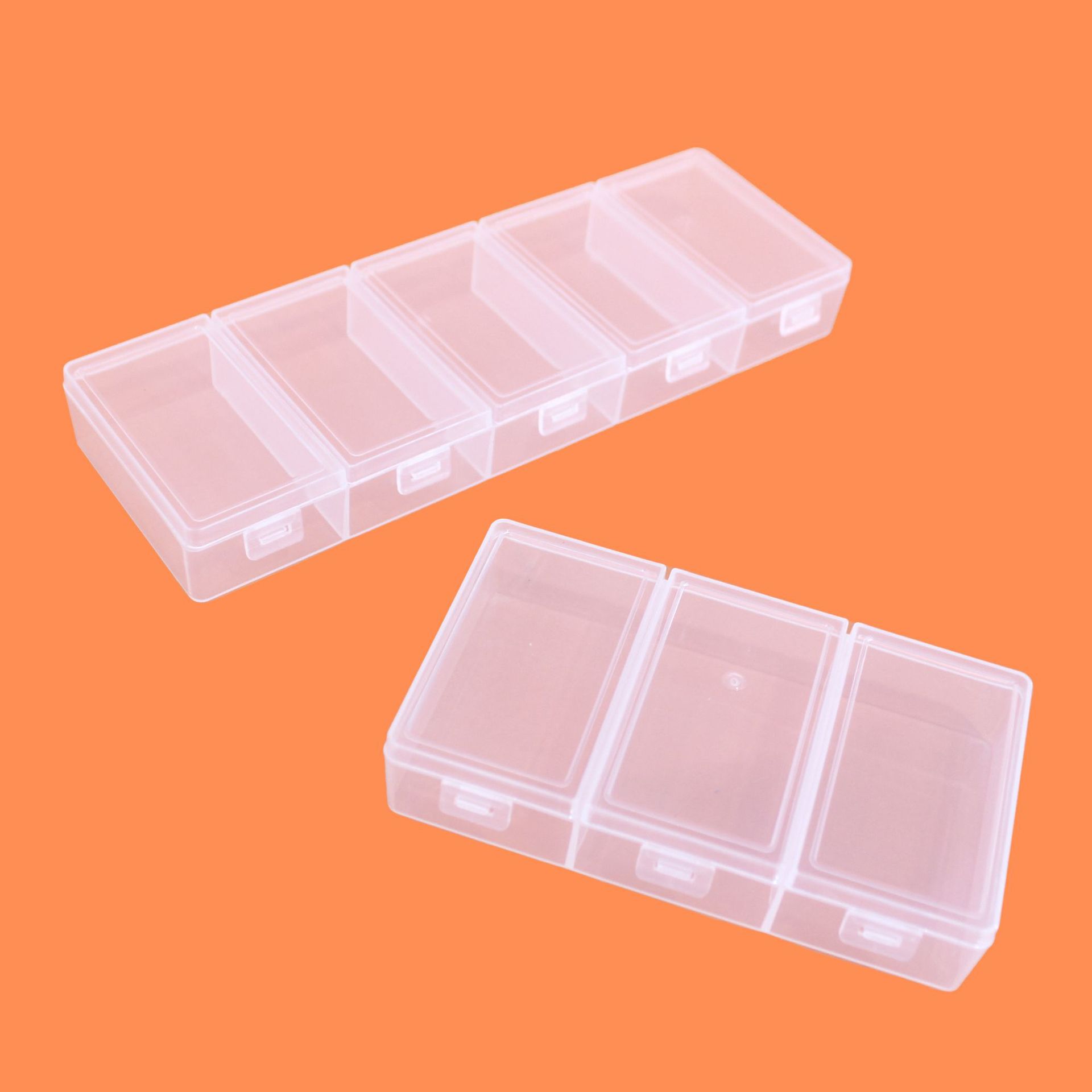Partition Screen Divider - Transparante plastic opbergdoos met apart deksel,