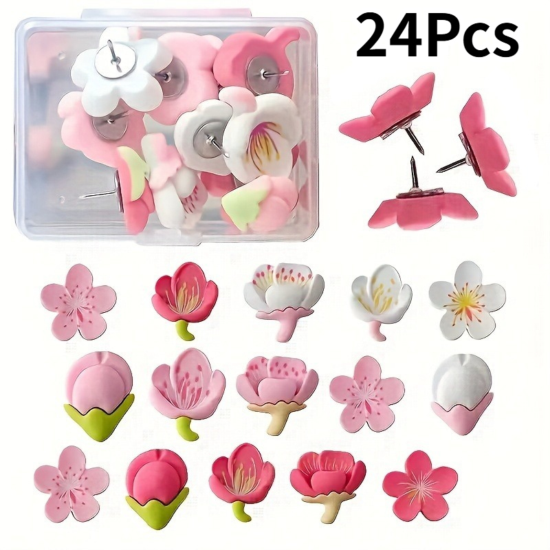 Office Furniture Online - 24 stks/set Push Pins Woondecoratie Punaises