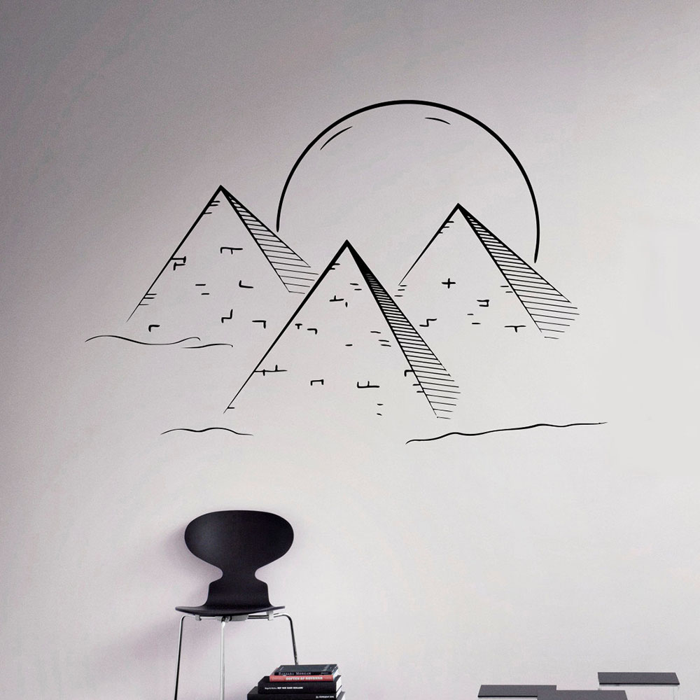 Office Furniture Egypt - Egyptische Piramiden Muurtattoo Heilige Symbool Vinyl