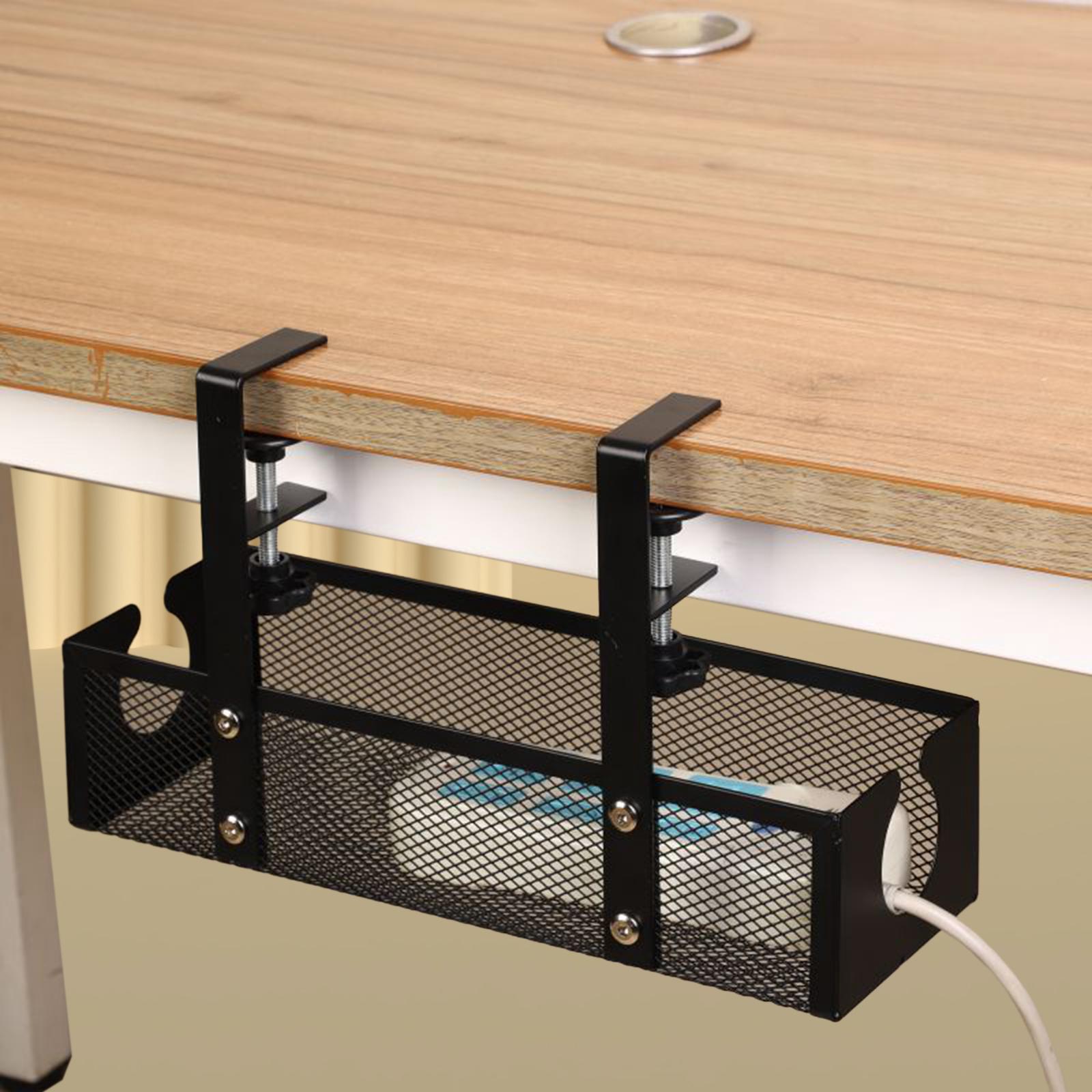 Cable Tray Under Desk - Draadorganizer Metaal onder bureau Kabelbeheerbak Geen