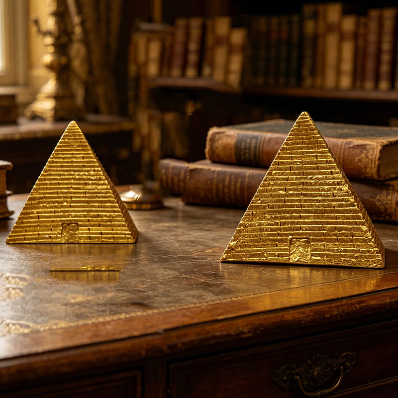Office Furniture Egypt - 2 stuks hars mini Egyptische piramide