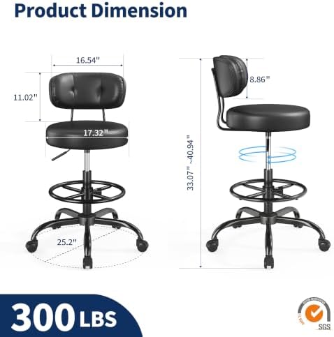Tekenstoel met 17,32 inch bred - Office Footrest Cushion recensie en prijs