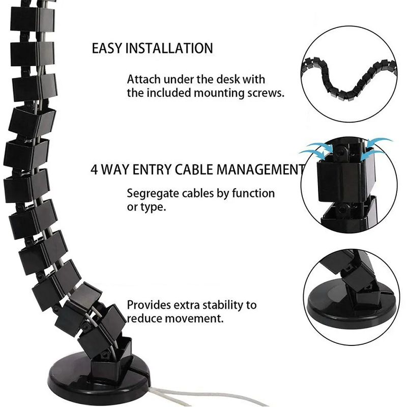 Draadwervelkolom Kabelmof onde - Cable Tray Under Desk recensie en prijs