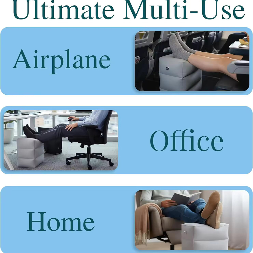 Draagbare opblaasbare reisvoet - Office Footrest Cushion recensie en prijs
