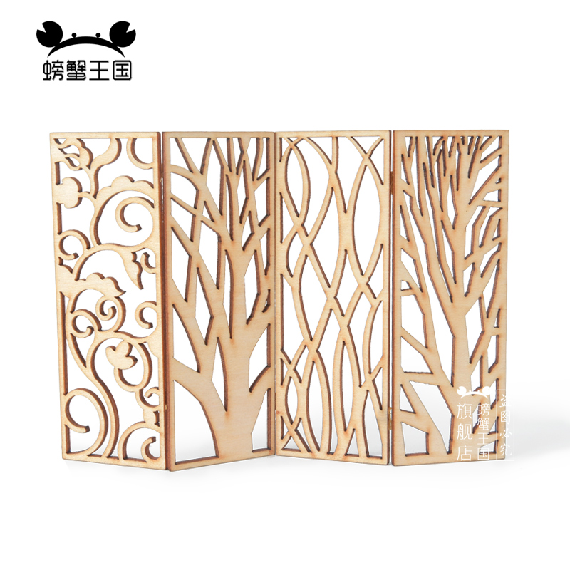 4 stuks houten miniatuur schei - Partition Screen Divider recensie en prijs
