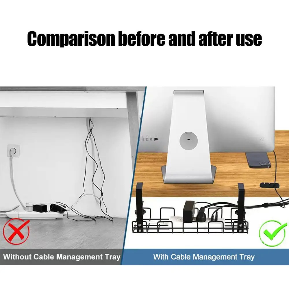 Kabelbeheerbox onder bureau Ka - Cable Tray Under Desk recensie en prijs