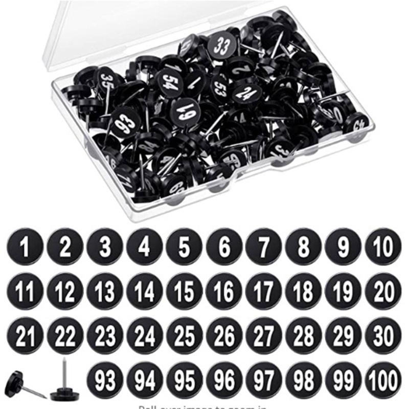 100 stuks ronde genummerde pun - Office Furniture Online recensie en prijs